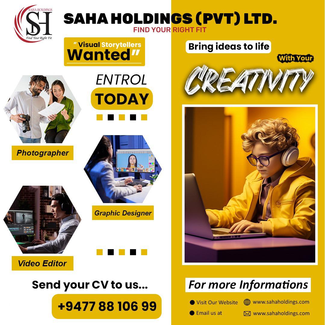 💥 SAHA HOLDINGS (PVT) LTD 💥 NOW HIRING!